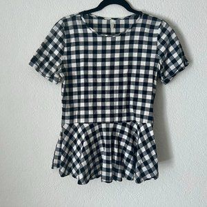 Flamingo Urban | Gingham Peplum Top